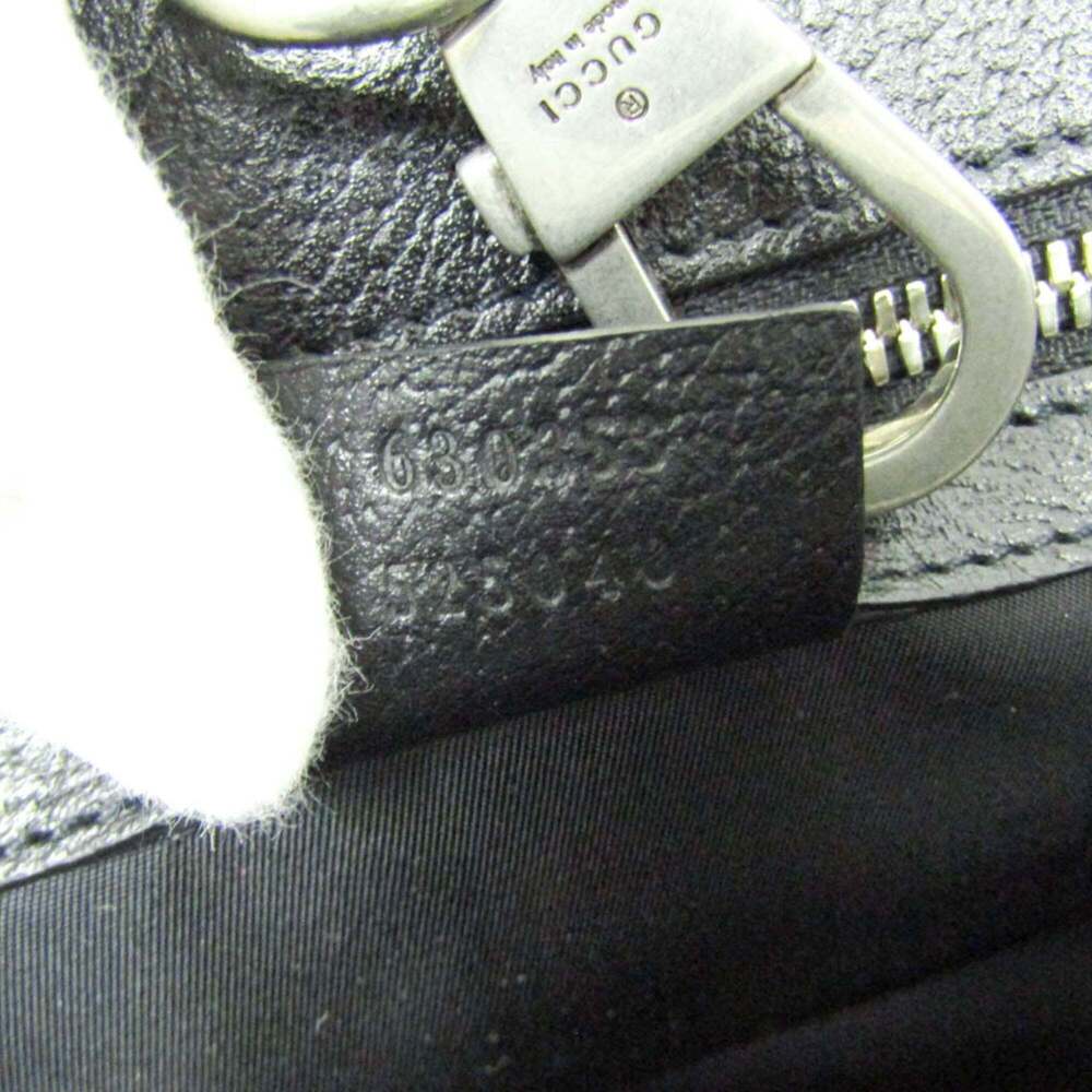 GUCCI Black Leather Shoulder Bag - Picture 10 of 13